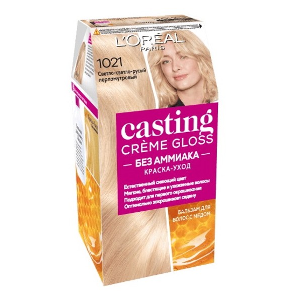 Краска для волос Loreal Casting Creme Gloss светло-русый перламутровый