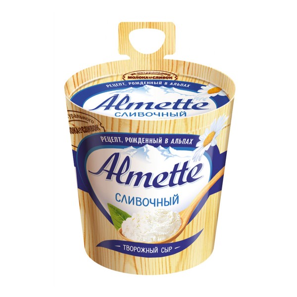 Сыр творожный 60% Almette 150г сливочный БЗМЖ