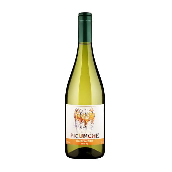 Вино белое сухое Picunche Chardonnay Valle Central 12,5% 0,75л