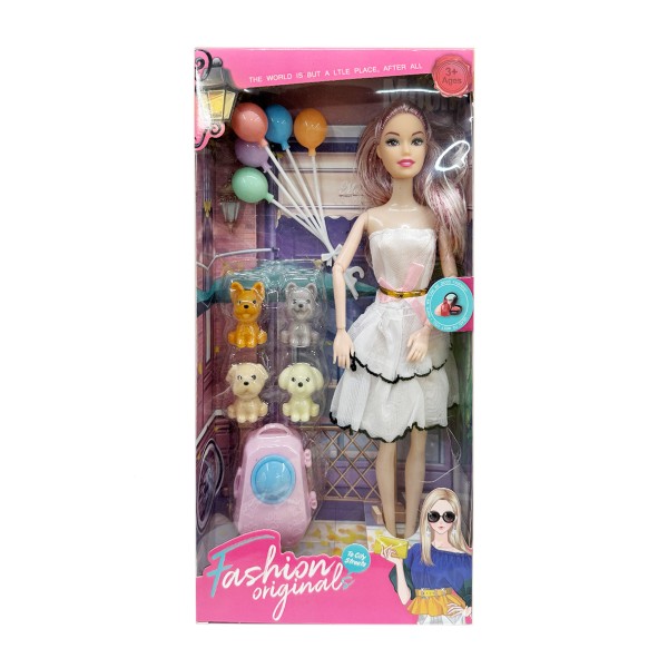 Кукла 29см с питомцами