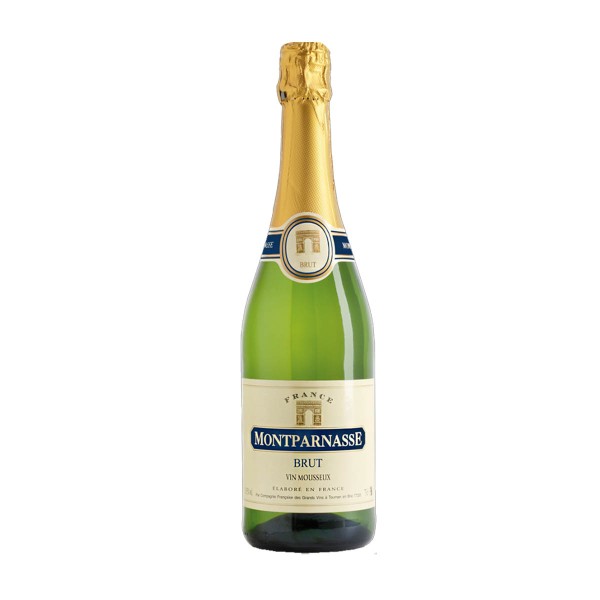 Вино игристое Montparnasse Brut белое брют 10,5% 0,75л