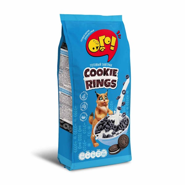 Готовый завтрак ОГО! глазированный Cookie Rings 150г