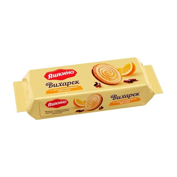 Печенье Вихарек с апельсиновым вкусом Яшкино 155г
