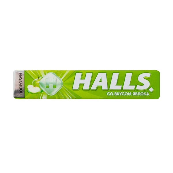 Леденцы Halls 25г со вкусом яблока