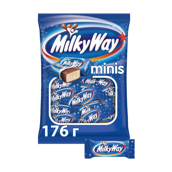 Батончик шоколадный Milky Way Minis 176гр