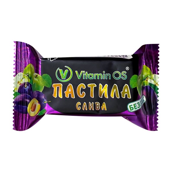 Батончик пастила VitaminOs Super Nut 40г слива