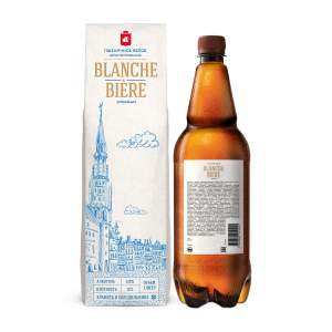 Напиток пивной пшеничный белый Blanche Biere 4,8% 1л