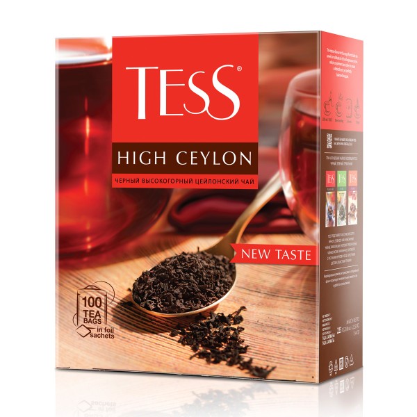 Чай черный Tess High Ceylon 100пак