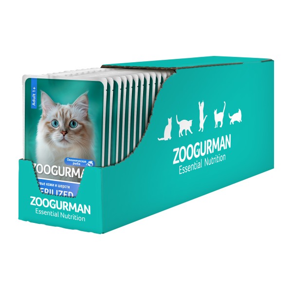 Корм для кошек Кусочки в соусе Зоогурман 85г океаническая рыба