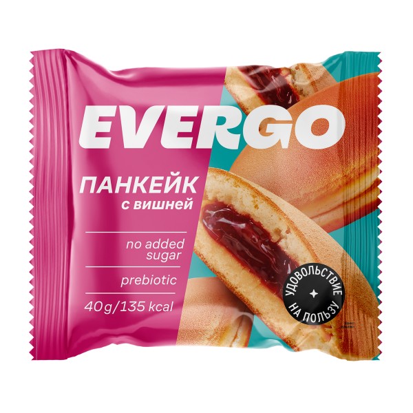 Панкейк с начинкой Evergo 40г вишня