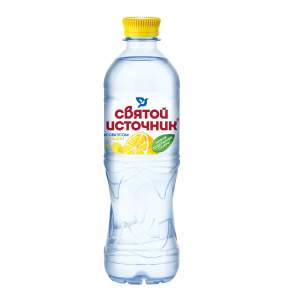 Вода питьевая негазированная Святой Источник 0,5л лимон
