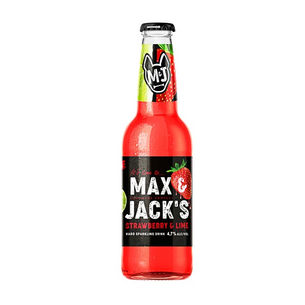 Напиток пивной Max&Jack’s Strawberry Lime 4,7% 0,4л