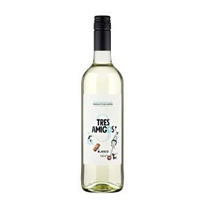Вино ординарное белое сухое Tres Amigos 11% 0,75л