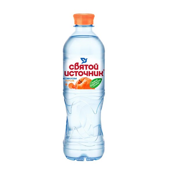 Вода питьевая негазированная Святой Источник 0,5л персик