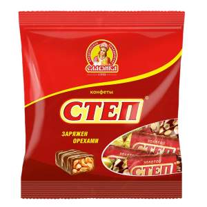 Шоколадные конфеты Золотой степ Славянка 192г