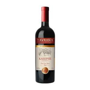 Вино красное сухое Tavridia Каберне 10-12% 0,75л Крым