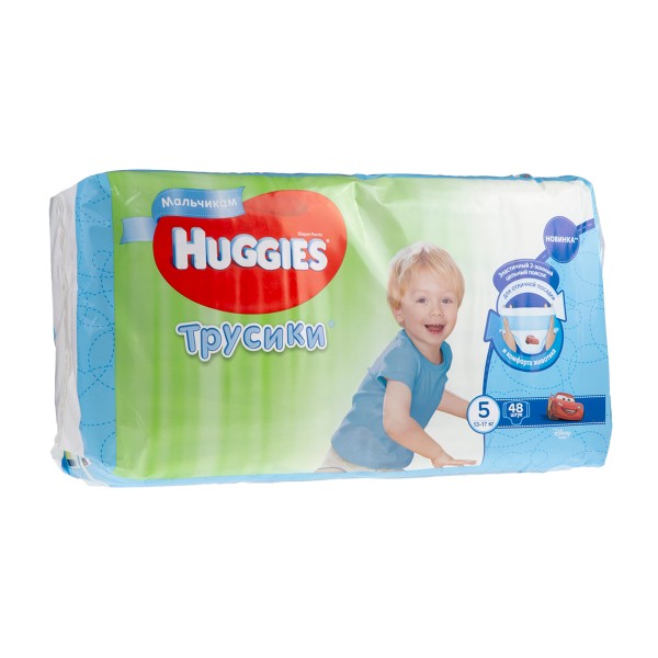 Подгузники-трусики Huggies мальчикам №5 48шт