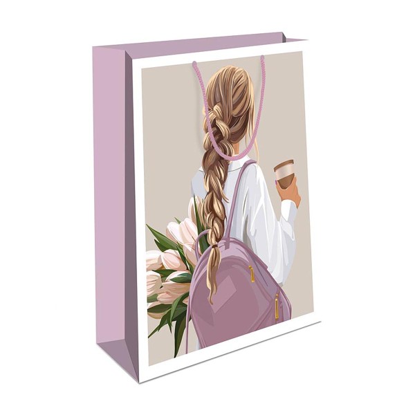 Сумка подарочная бумажная ламинированная 18х22см Арт&Дизайн