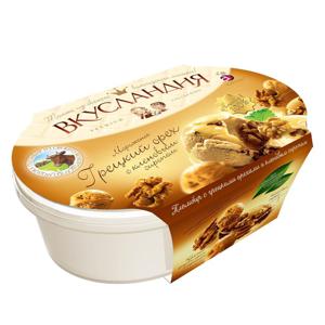 Мороженое пломбир Вкусландия Айсберри 450г кленовый сироп и грецкий орех БЗМЖ