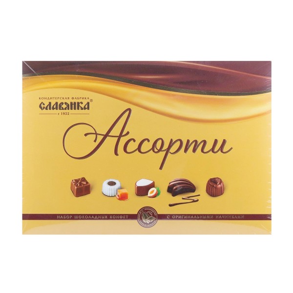 Конфеты шоколадные Ассорти Славянка 183г