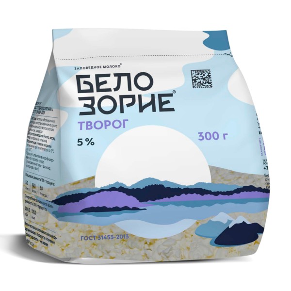 Творог 5% Белозорие 300г БЗМЖ