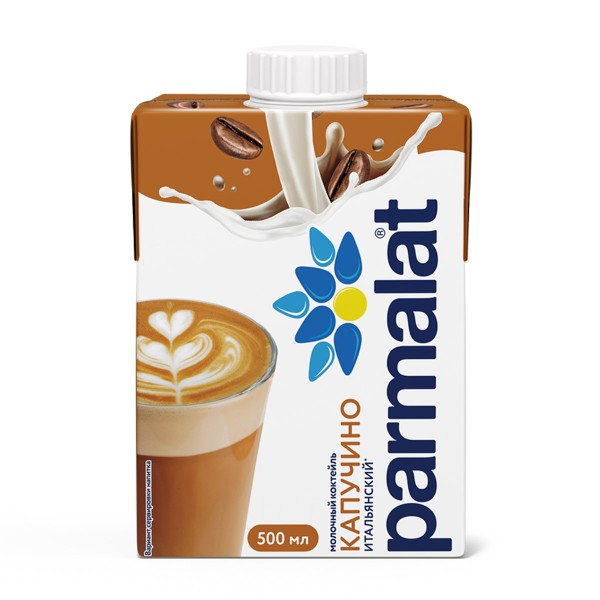 Коктейль молочный Parmalat 500мл БЗМЖ капучино