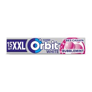 Жевательная резинка Orbit White XXl 20,4гр bubblemint