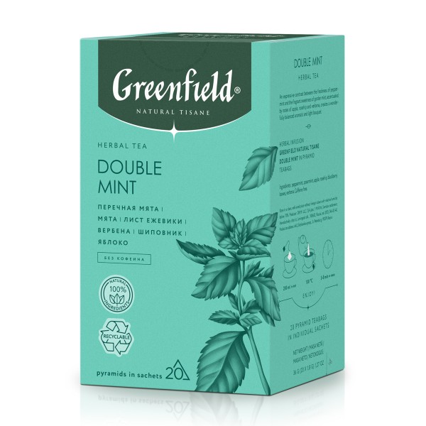 Напиток чайный Greenfield Natural Tisane Double Mint 20пирамидок