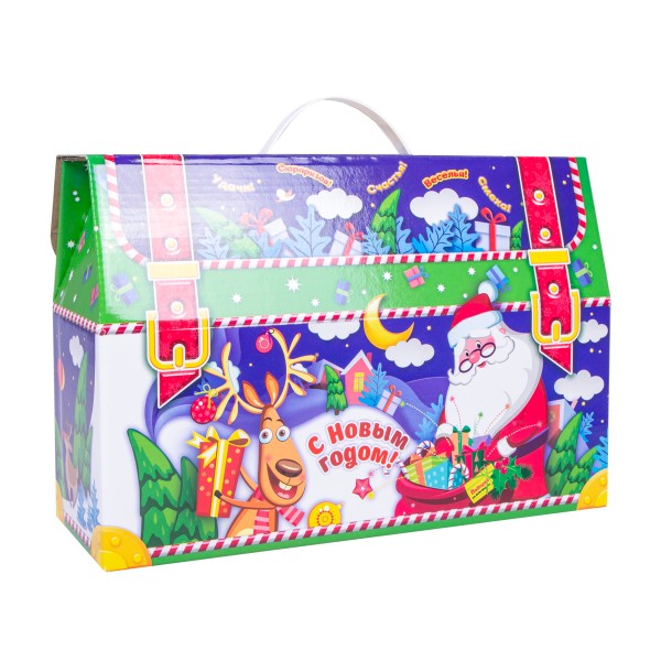 Новогодний подарок Сундук счастья Подарки Макси 900г