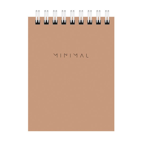 Блокнот А7 гребень клетка 40л Brauberg minimal classiс