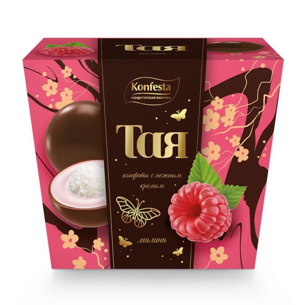 Конфеты глазированные Тая малина Konfesta 150г