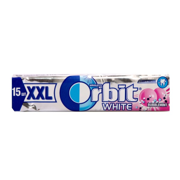 Жевательная резинка Orbit White XXl 20,4гр bubblemint