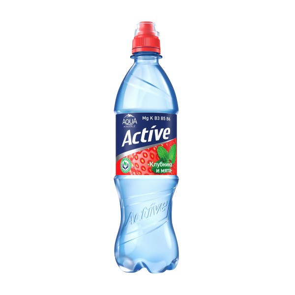 Напиток негазированный Aqua Minerale Active 0,5л клубника и мята