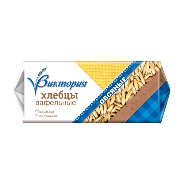 Хлебцы вафельные Виктория 60г овсяные