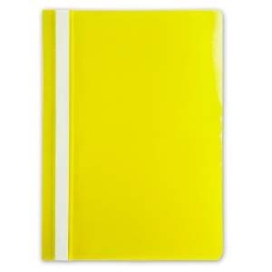 Папка-скоросшиватель А4 110 мкм пластик Lite желтый