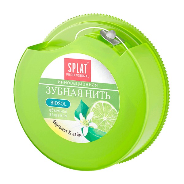Зубная нить Splat 30м с ароматом бергамота и лайма