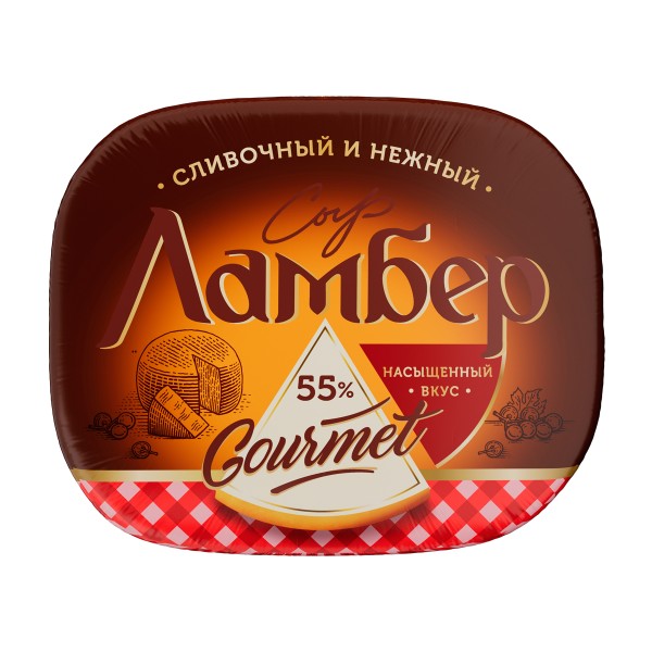 Сыр Ламбер Гурмэ 55% 1/2 шара