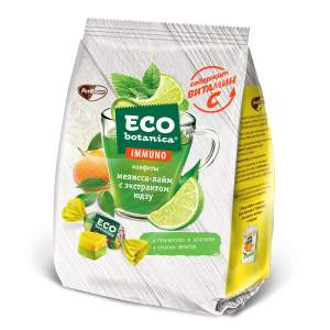 Конфеты Eco-botanica Immuno мелисса-лайм с экстрактом юдзу 150г