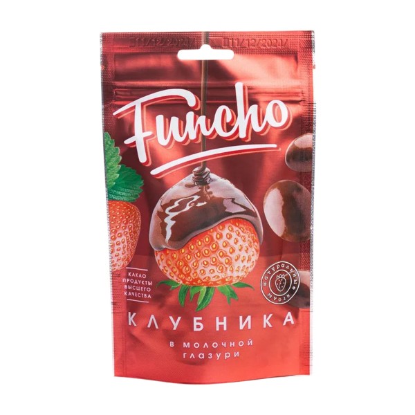 Драже Funcho клубника в молочной глазури 100г