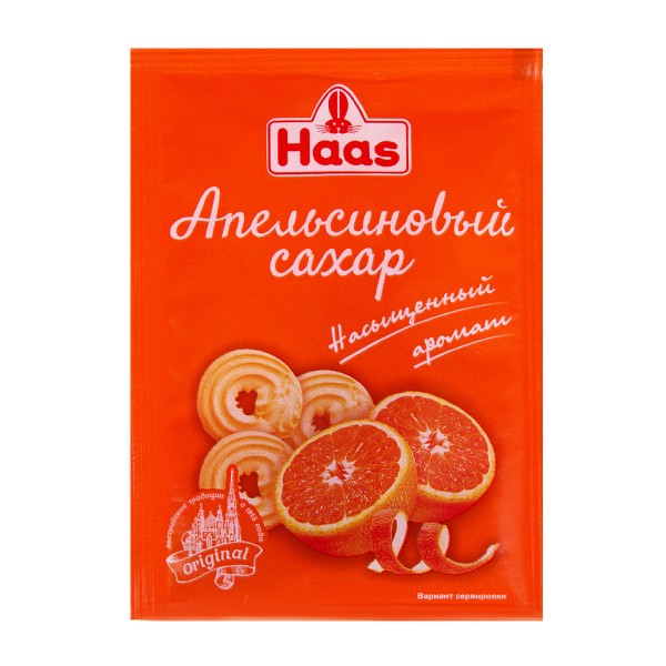 Сахар апельсиновый Haas 12г