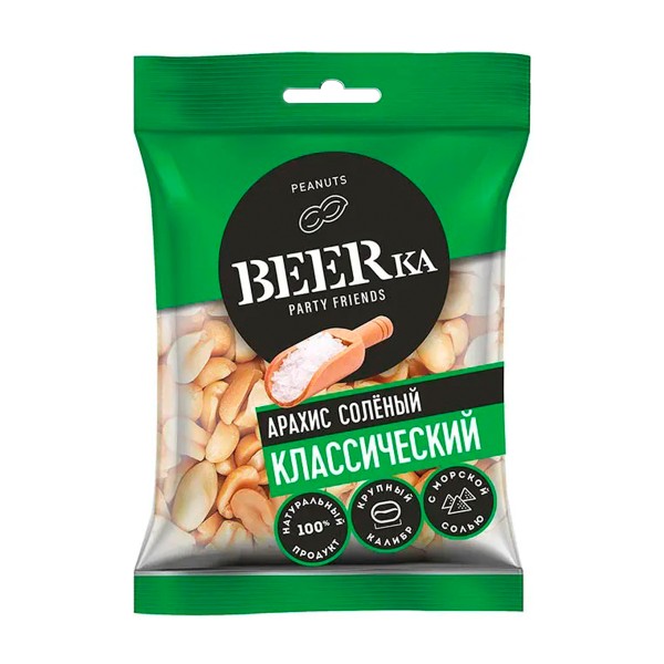 Арахис жареный соленый BEERka 90г