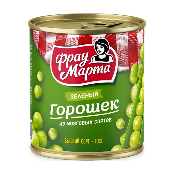 Горошек зеленый Фрау Марта 310г