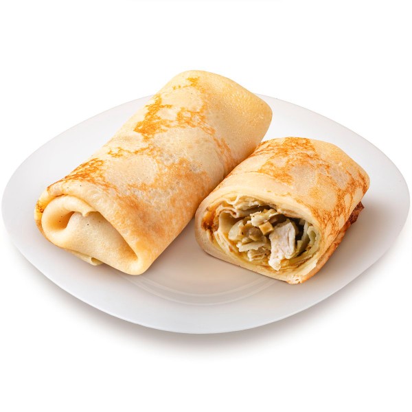 Блины с курицей и грибами производство Макси