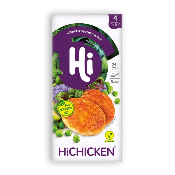 Котлеты растительные Hi со вкусом курицы 280г