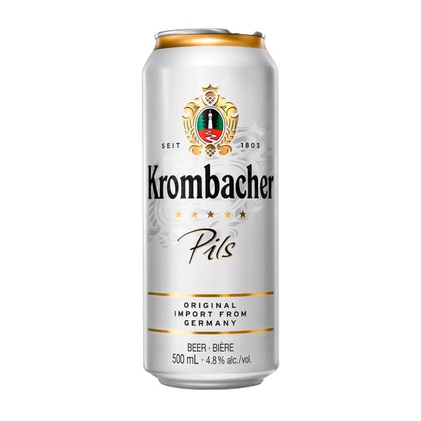 Пиво Krombacher Pilsner 4,8% 0,5л