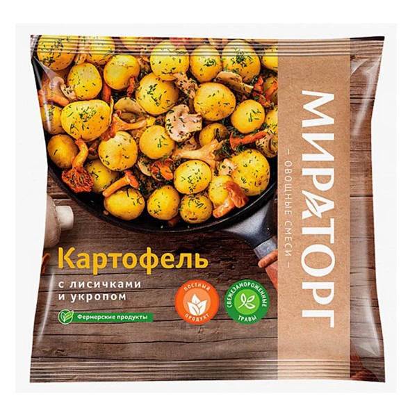 Картофель с лисичками и укропом 400г Мираторг