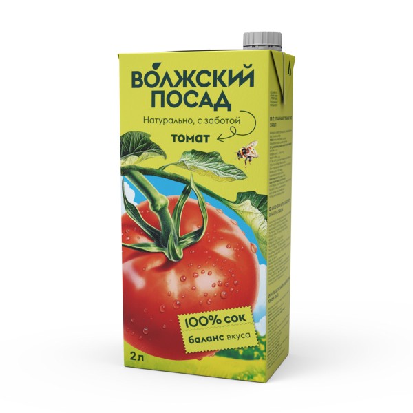 Сок Волжский посад 2л томатный