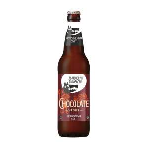 Напиток пивной темный нефильтрованный Chocolate Stout Волковская пивоварня 6,5% 0,45л