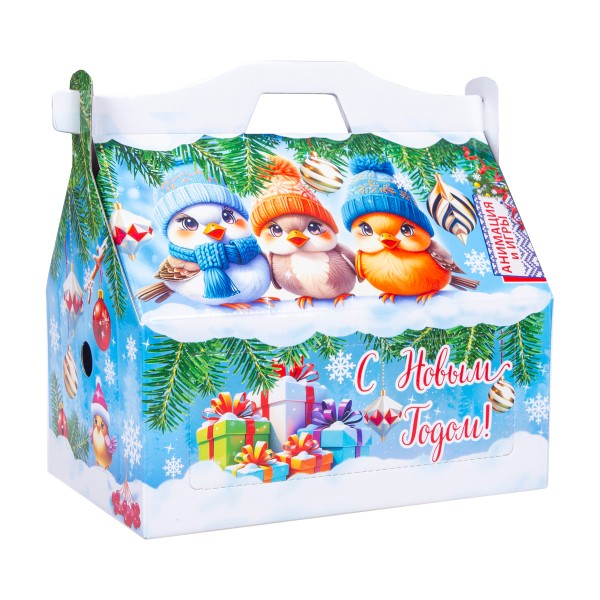 Новогодний подарок Кормушка Зимние друзья Подарки Макси 600г