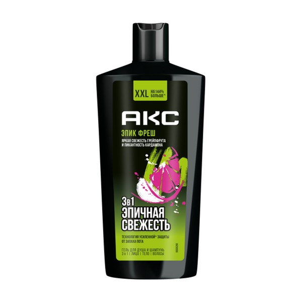 Гель для душа Aкс Epic Fresh 610 мл